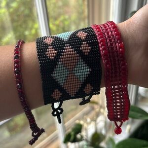 Lot of 3 Handmade Beaded Bracelets